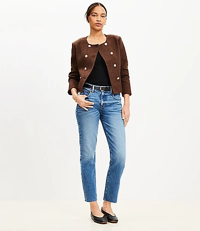 Petite Fresh Cut Mid Rise Slim Jeans in Bright Vintage Wash