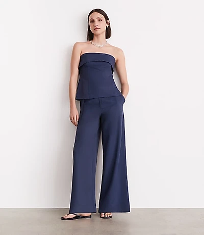 LOFT Versa Pure Spun Foldover Strapless Top