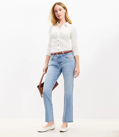 Petite Fresh Cut Mid Rise Slim Jeans in Classic Mid Wash