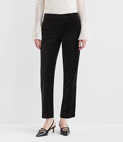 Petite Curvy Riviera Slim Pants Velvet