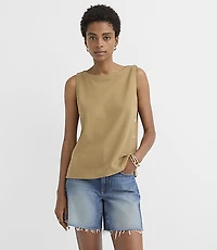 Side Button Tank Top