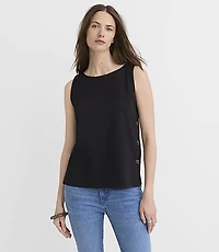 Side Button Tank Top