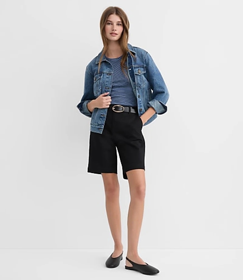 Petite Monroe Chino Bermuda Shorts