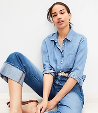 Chambray Everyday Relaxed Pocket Shirt