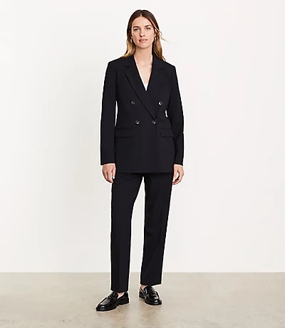 LOFT Versa Seasonless Stretch Double Breasted Blazer