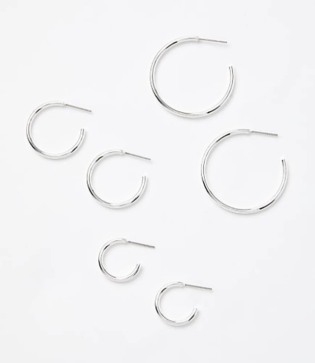 Modern Hoop Earring Set