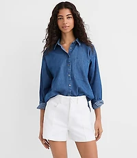 Chambray Everyday Oversized Pocket Shirt