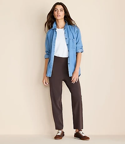 Lou & Grey Wanderweave Straight Leg Pants