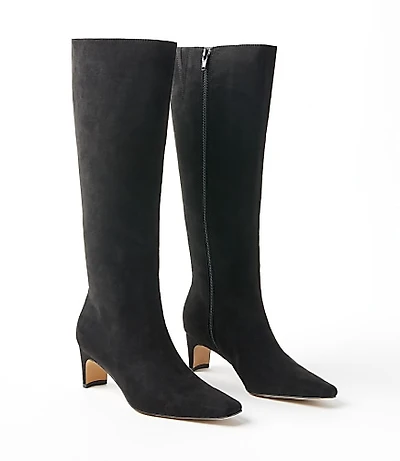 Tall Squared Pointy Toe Booties