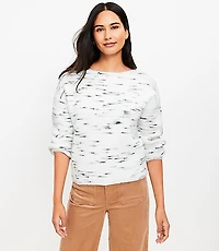 Spacedye Ribbed Boatneck Sweater