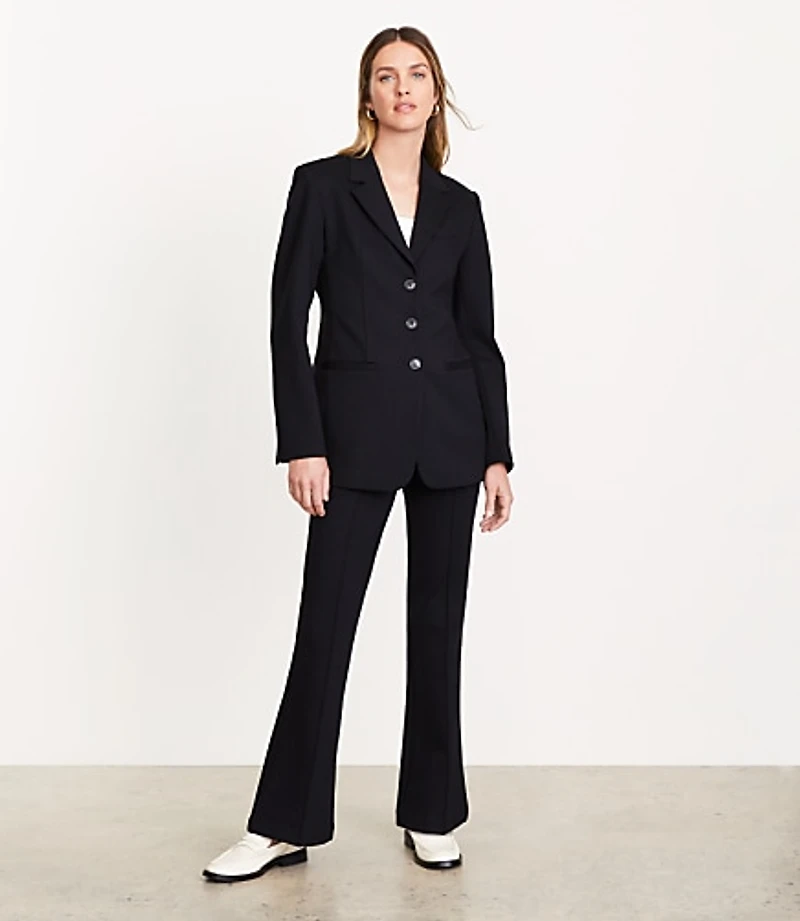 Petite LOFT Versa Ponte Deluxe Sculpted Blazer