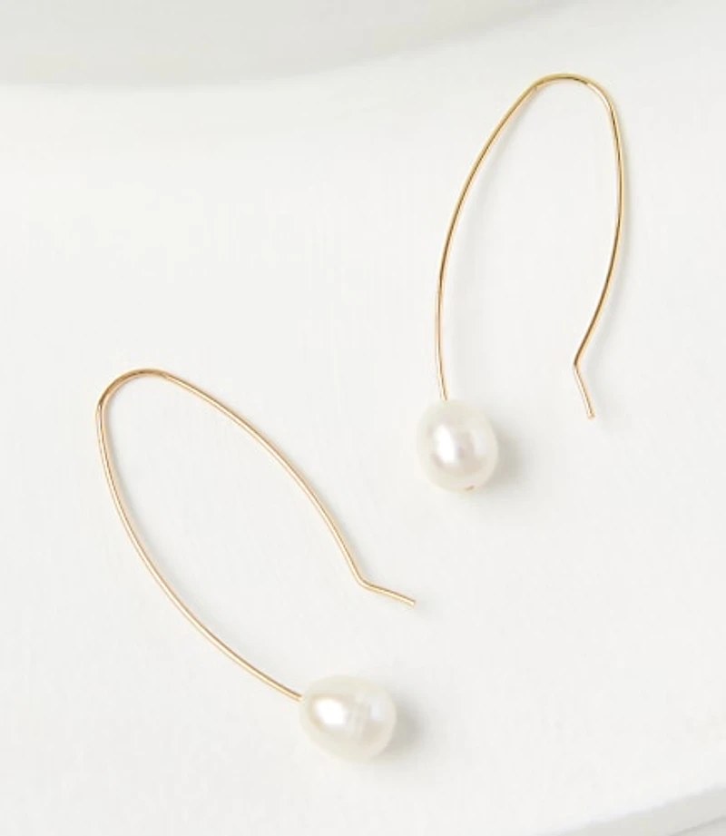 Pearlized Pull Through Earrings