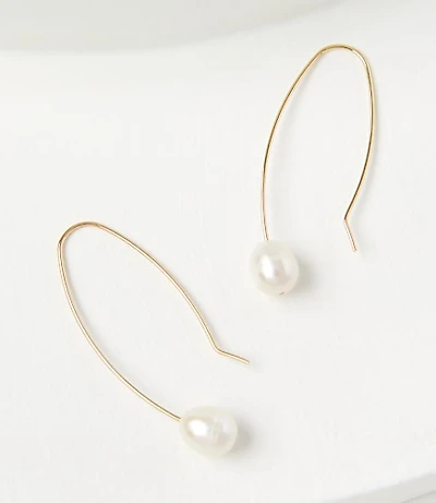 Pearlized Pull Through Earrings