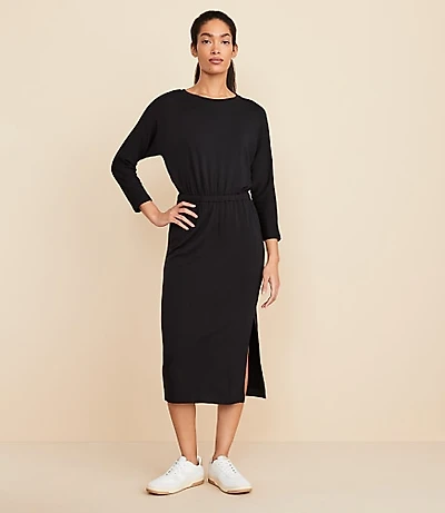 Petite Lou & Grey Signaturesoft 3/4 Sleeve Column Dress
