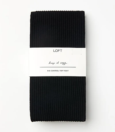 Ribbed Control Top Tights