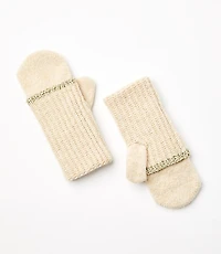 Shimmer Ribbed Mittens