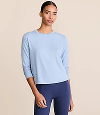 Lou & Grey Heathered Essential Modal Long Sleeve Tee
