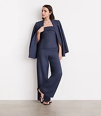 LOFT Versa Pure Spun Belted Wide Leg Pants
