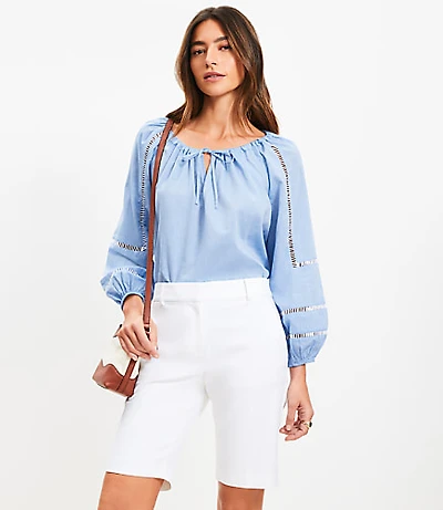 Riviera Bermuda Shorts in Doubleweave