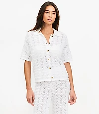 LOFT Beach Pointelle Shirt