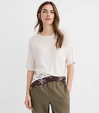 Linen Blend Modern Tee