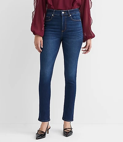 Petite Curvy High Rise Skinny Jeans Vintage Dark Wash