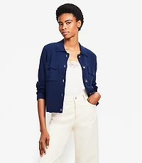 Collared Sweater Jacket