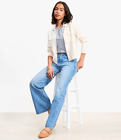 Collared Sweater Jacket