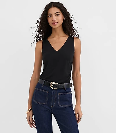 Ruched V-Neck Top