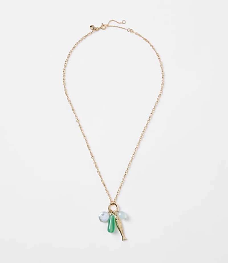 Fish Cluster Pendant Necklace