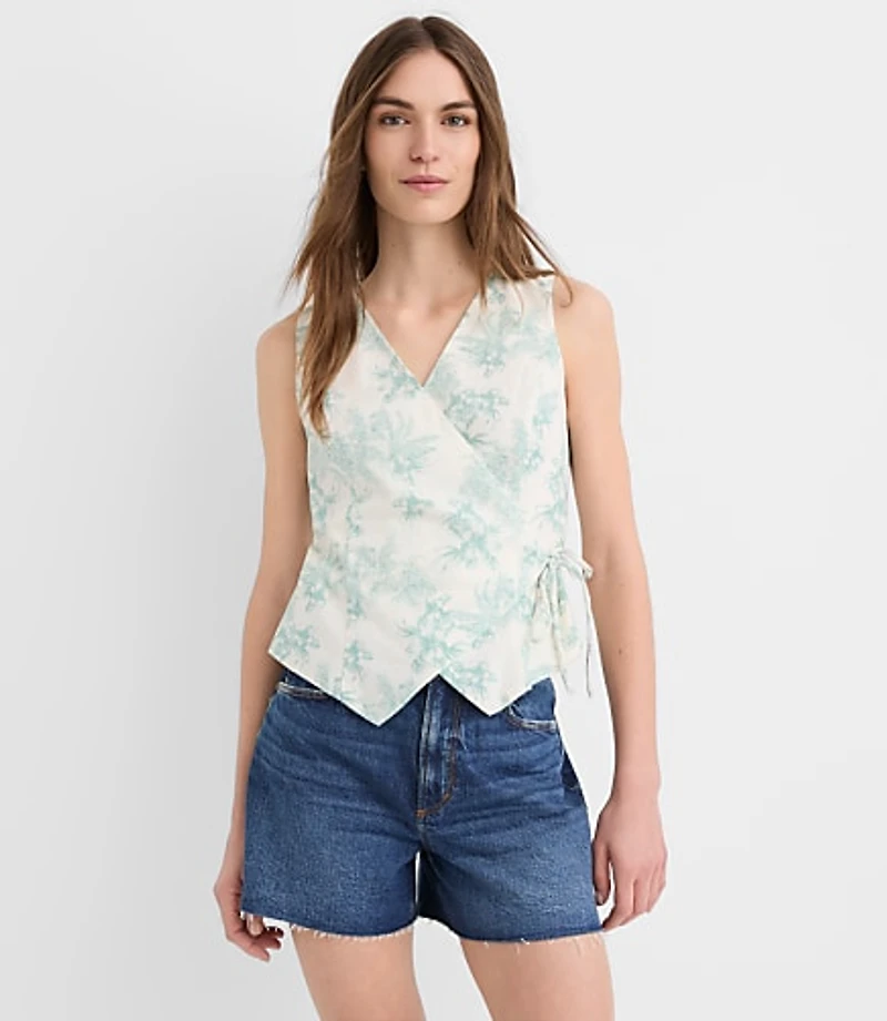 Garden Linen Cotton Wrap Tank Top