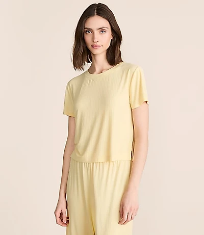Lou & Grey Ribbed Modal Pajama Tee