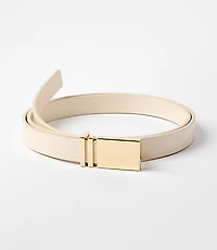 LOFT Versa Plaque Buckle Leather Belt