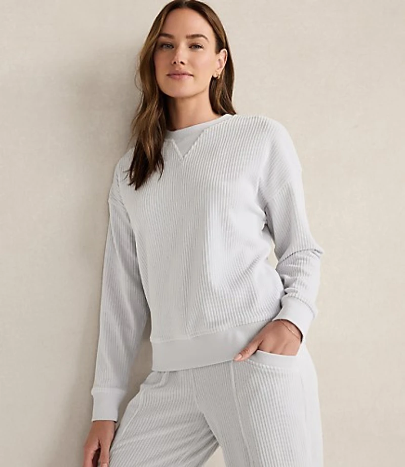 Haven Well Within Corded Velour Crewneck Pullover