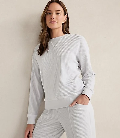 Haven Well Within Corded Velour Crewneck Pullover