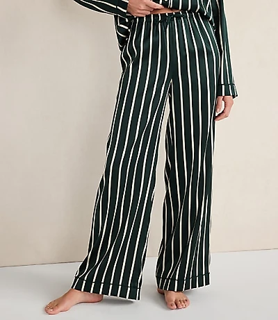 Haven Well Within Washable Silk Pinstripe Pajama Pants