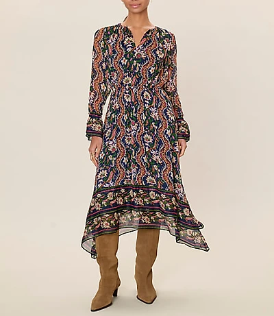 Rebecca Taylor Isha Long Sleeve Dress