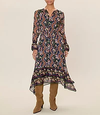 Rebecca Taylor Isha Long Sleeve Dress
