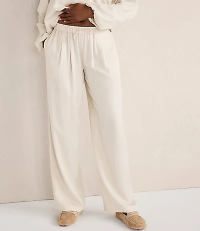 Haven Well Within Washed Pleated Straight Leg Pants