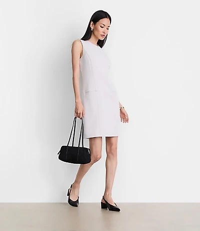 LOFT Versa Crepe Drape Mini Pocket Dress