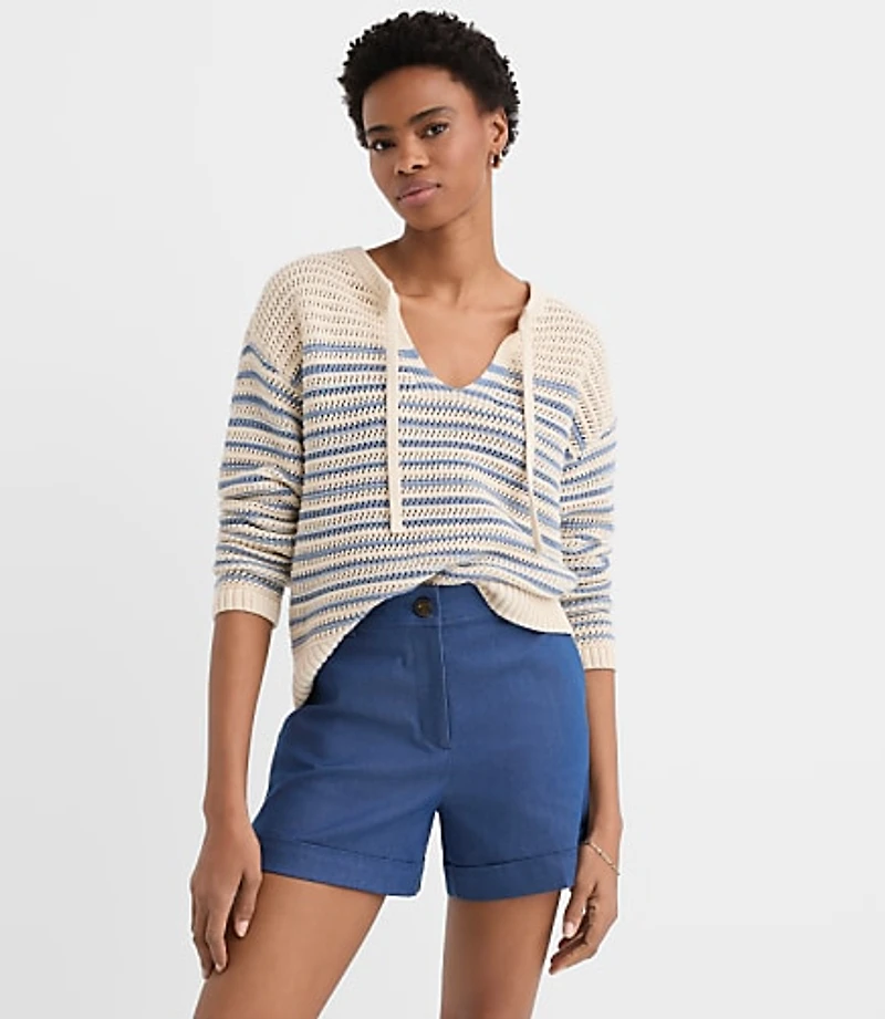Cuffed Shorts Refined Denim