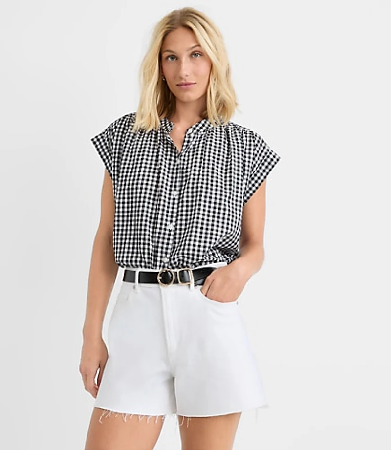 Gingham Everyday Dolman Shirt