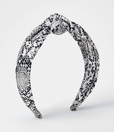 Snake Print Knot Headband