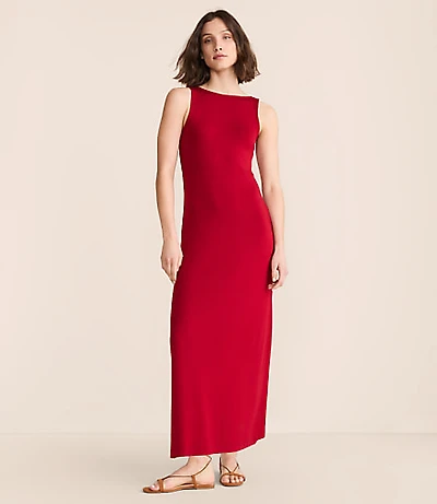 Petite Lou & Grey Signaturesoft Boatneck Maxi Dress