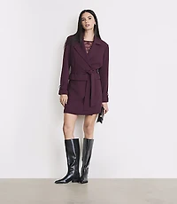 LOFT Versa Crepe Drape Short Trench Coat