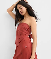 LOFT Beach Eyelet Tie Back Bandeau Top