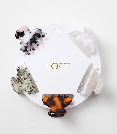 Mini Claw Hair Clip Set