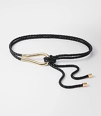 Faux Leather Rope Belt