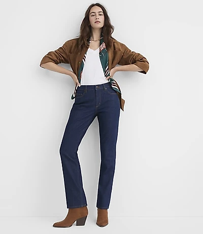 Rivete Mid Rise Stovepipe Jeans Classic Rinse Wash