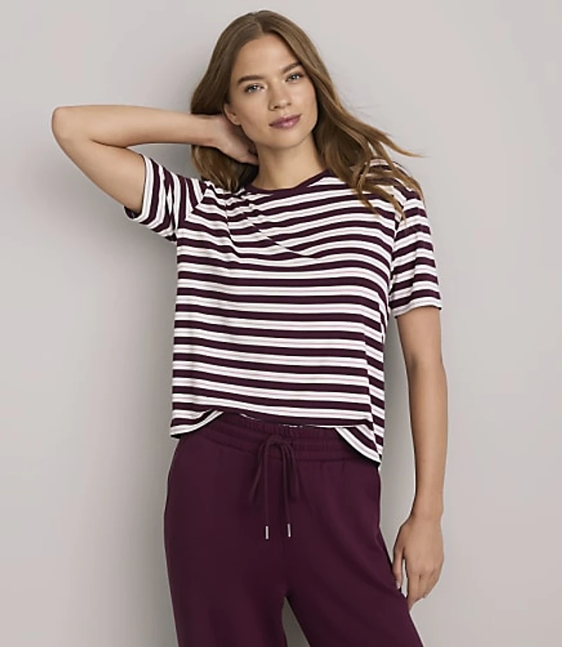 Lou & Grey Striped Essential Modal Tee